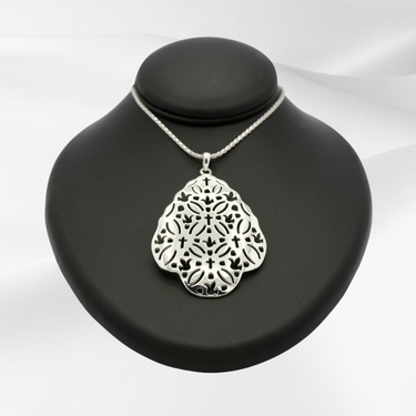 Sterling Silver Celebration™ Collection Medium Pendant and 18” Chain Necklace